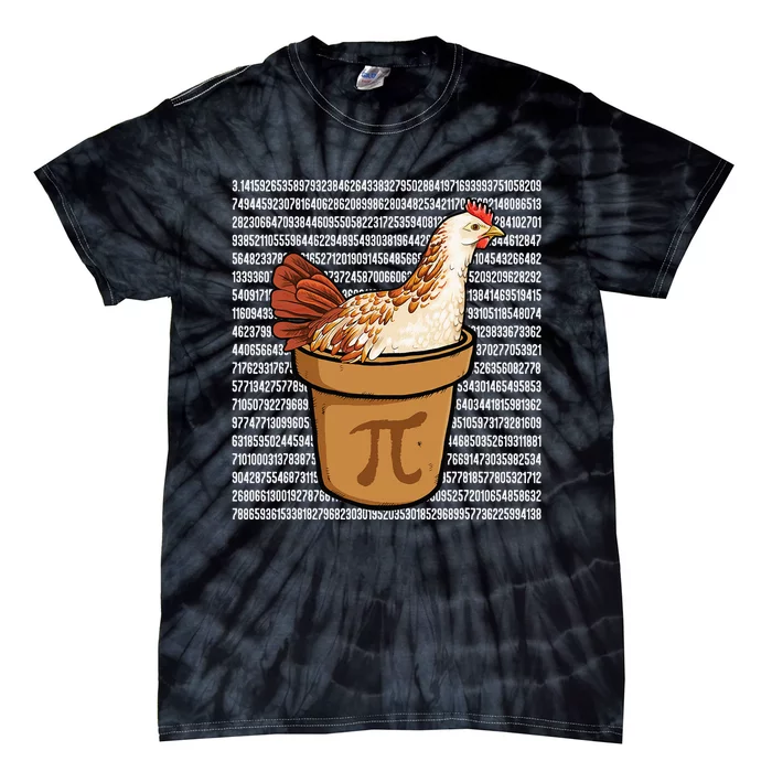 Happy Pi Day Funny Chicken Pot Pie 3 14 Science Math Teacher Tie-Dye T-Shirt