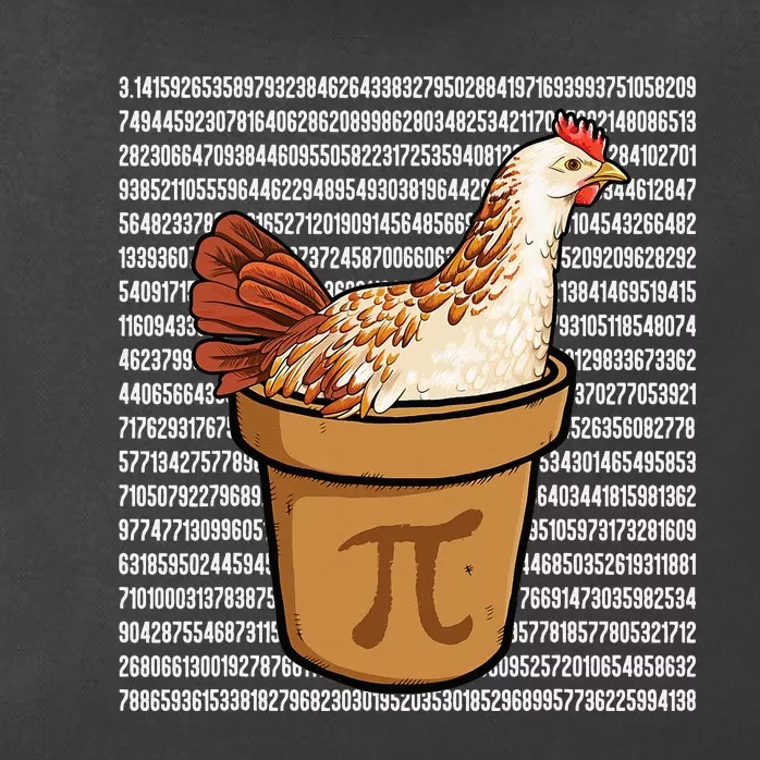 Happy Pi Day Funny Chicken Pot Pie 3 14 Science Math Teacher Zip Tote Bag