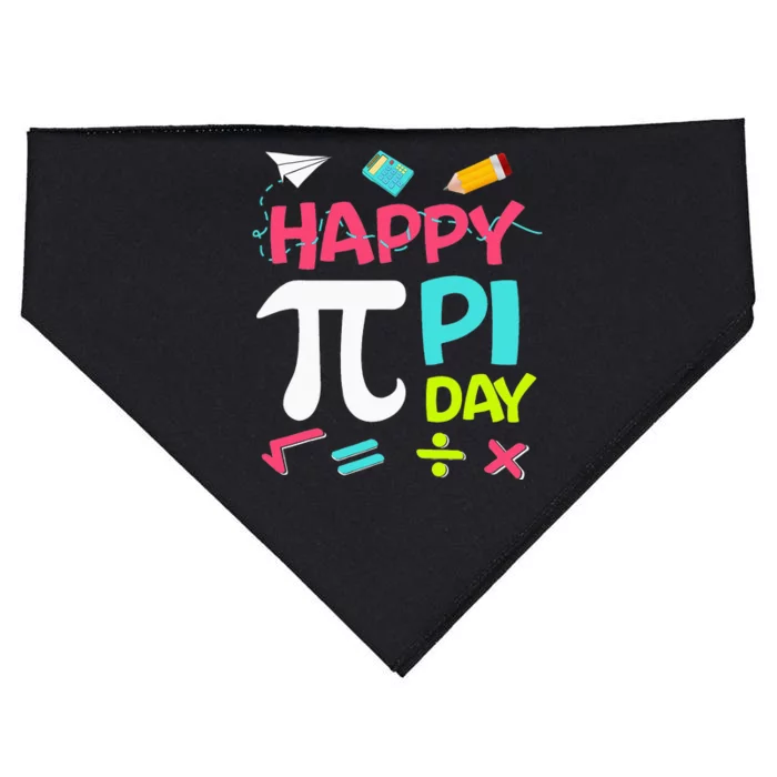 Happy Pi Day  Math Teachers Student Professor Pi Day USA-Made Doggie Bandana