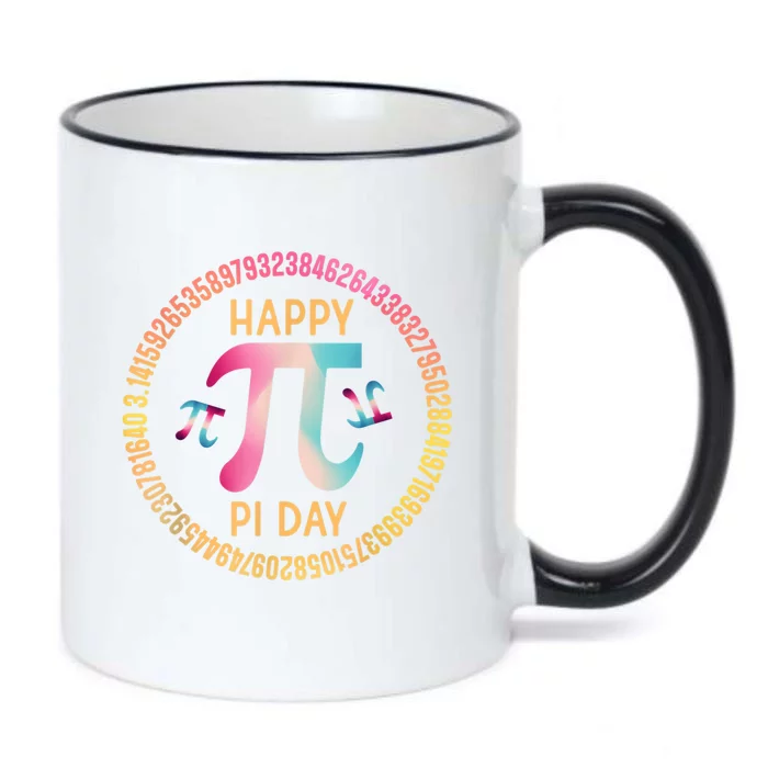 Happy Pi Day Mathematischer Mathematiklehrer Pi 3.14 Black Color Changing Mug