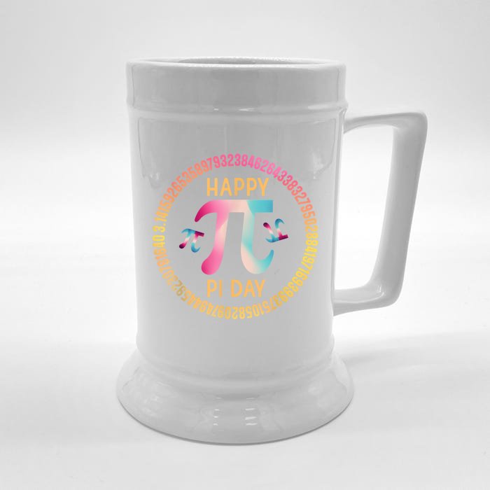 Happy Pi Day Mathematischer Mathematiklehrer Pi 3.14 Front & Back Beer Stein