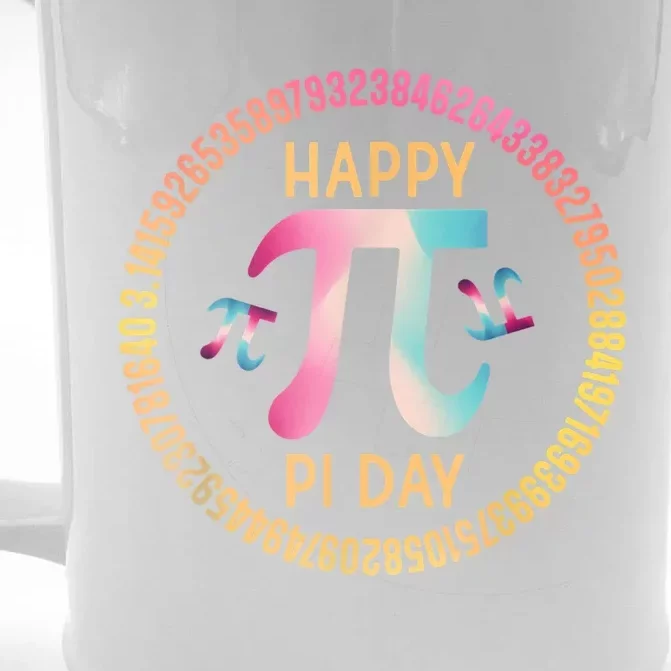 Happy Pi Day Mathematischer Mathematiklehrer Pi 3.14 Front & Back Beer Stein