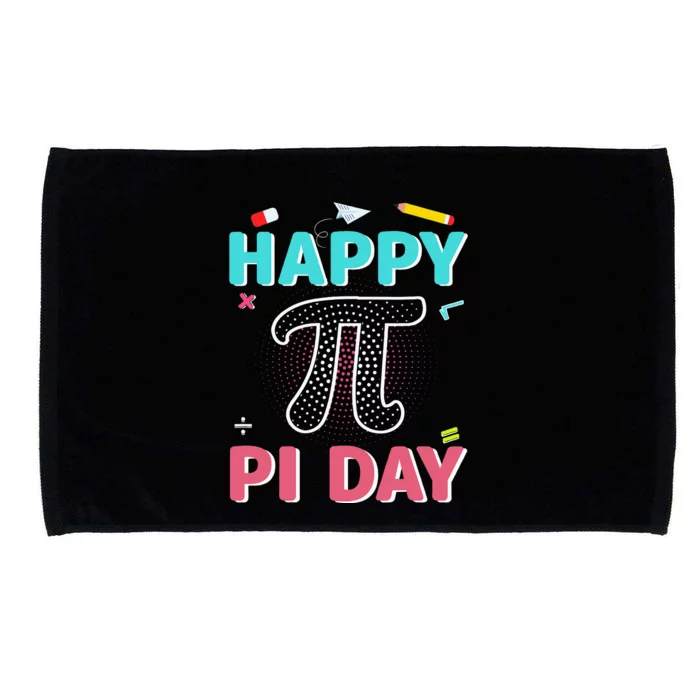 Happy Pi Day Math Teachers Student Professor Pi Day Microfiber Hand Towel