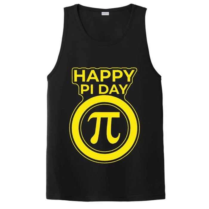 Happy Pi Day  Math Teachers Student Professor Pi Day Performance Tank