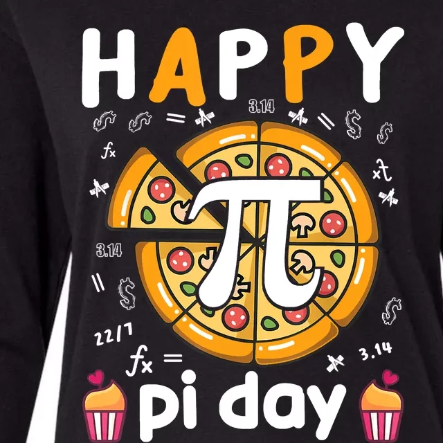 Happy Pi Day Mathematic Math Teacher For Pi Day 3.14 Womens Cotton Relaxed Long Sleeve T-Shirt