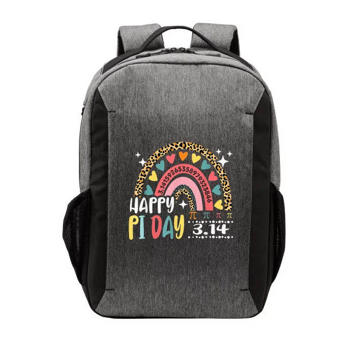 Happy Pi Day Leopard Rainbow Math Teacher Funny Vector Backpack