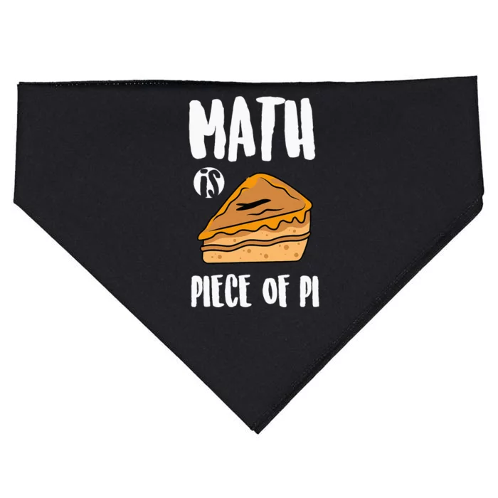 Happy Pi Day Math Is A Piece Of Pie 3.14 STEM Math Teacher USA-Made Doggie Bandana