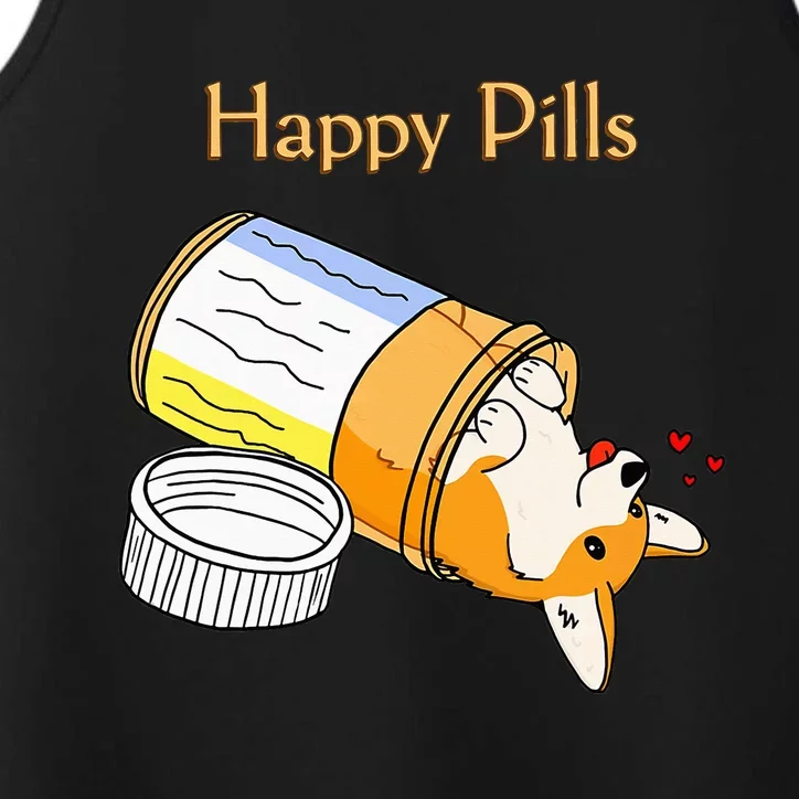 Happy Pills Dog Medicine Puppy Red Hearts Performance Tank