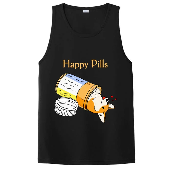 Happy Pills Dog Medicine Puppy Red Hearts Performance Tank