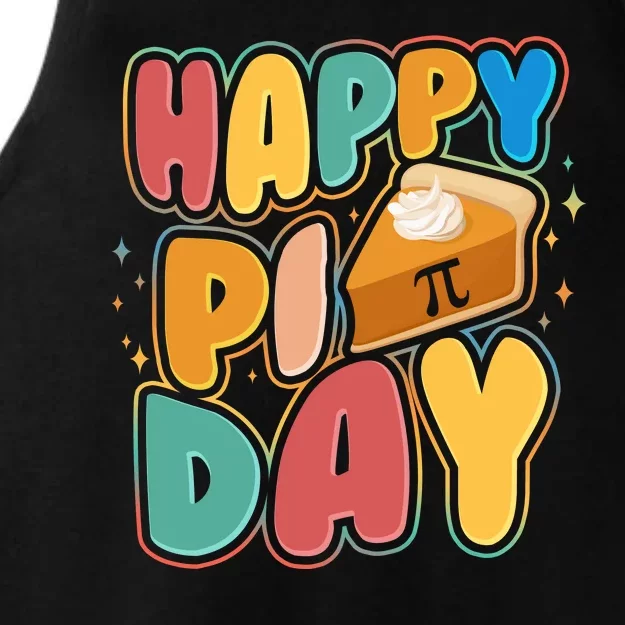 Happy Pi Day 3 14 Pie Slice March 14 Ladies Tri-Blend Wicking Tank