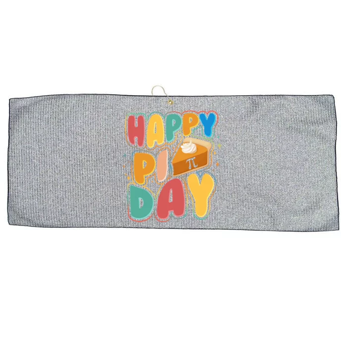 Happy Pi Day 3 14 Pie Slice March 14 Large Microfiber Waffle Golf Towel