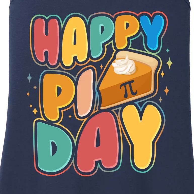 Happy Pi Day 3 14 Pie Slice March 14 Ladies Essential Tank