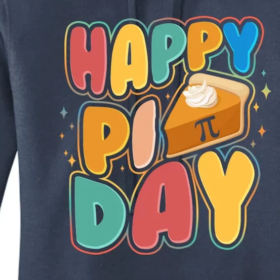 Happy Pi Day 3 14 Pie Slice March 14 Women's Pullover Hoodie