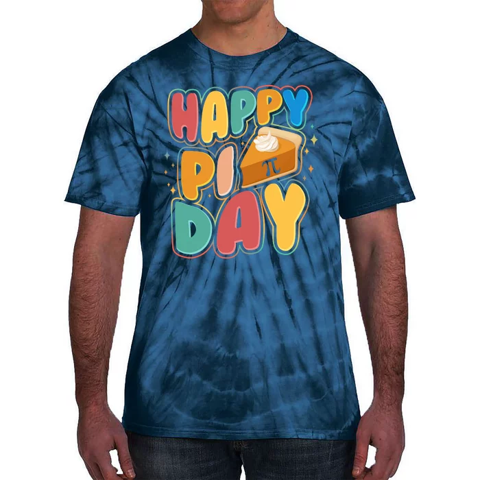 Happy Pi Day 3 14 Pie Slice March 14 Tie-Dye T-Shirt