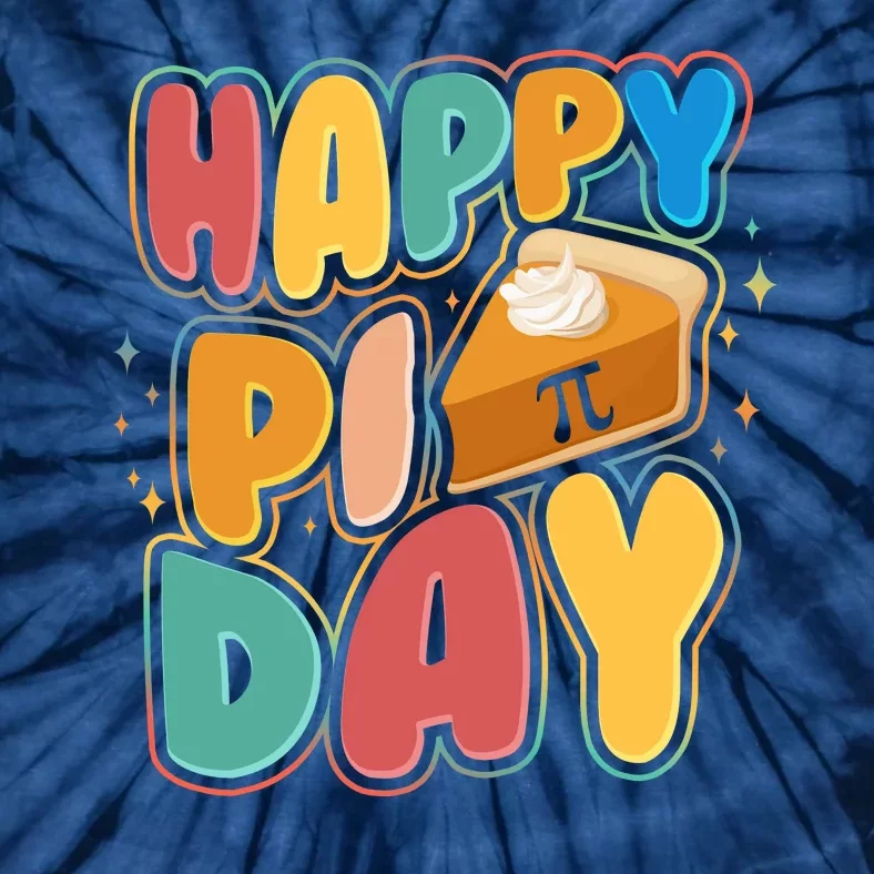 Happy Pi Day 3 14 Pie Slice March 14 Tie-Dye T-Shirt