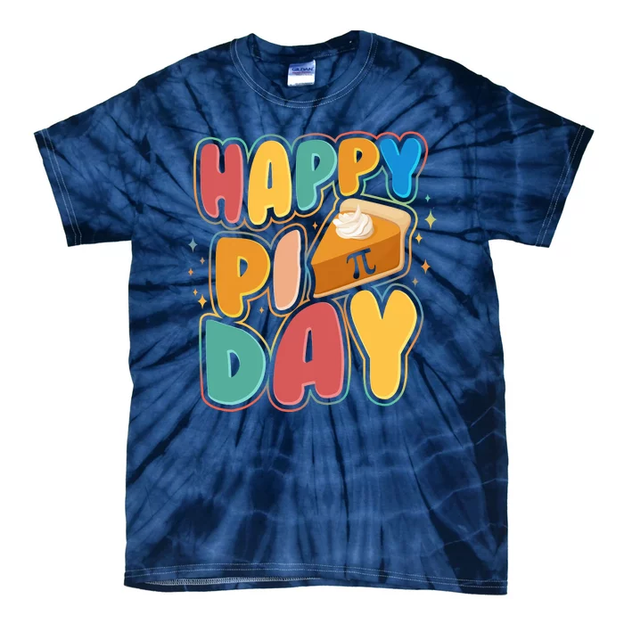 Happy Pi Day 3 14 Pie Slice March 14 Tie-Dye T-Shirt