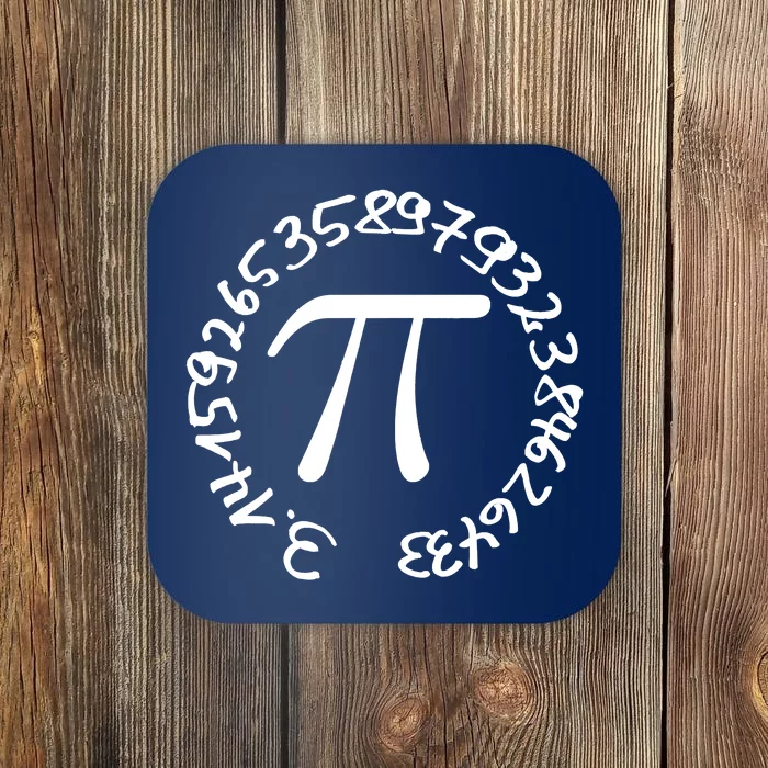 Happy Pi Day March 14 Circular 3.14 Many Digits Science Math Coaster