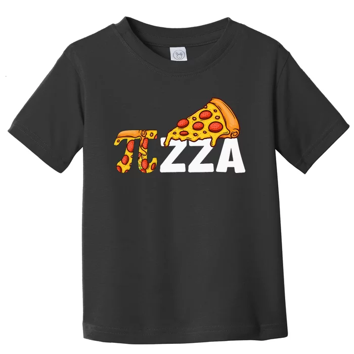 Happy Pi Day Pie Day Pizza Funny Pi Mathematic Math Toddler T-Shirt