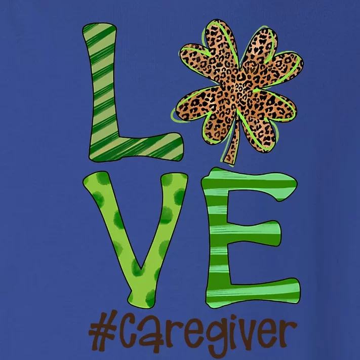 Happy Patrick's Day Love Caregiver Nurse Irish And Leopard Gift Toddler Long Sleeve Shirt