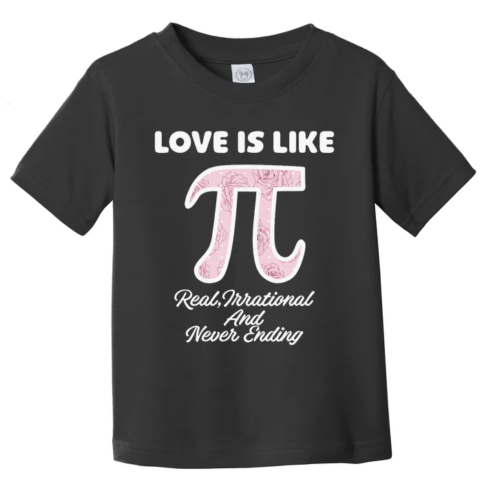 Happy Pi Day Mathematic Math Teacher Rainbow Toddler T-Shirt