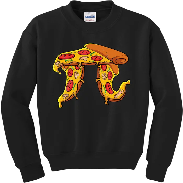 Happy Pi Day Pie Day Pizza Mathematics Pi Symbol Copy Kids Sweatshirt