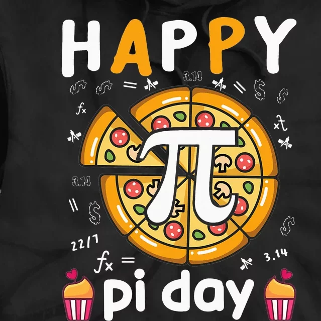 Happy Pi Day Pie Day Pizza Mathematics Pi Symbol Tie Dye Hoodie