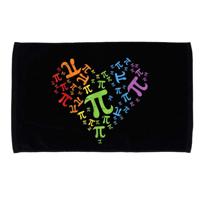 Heart Pi Day Funny Graphic Math Teacher for Wo k.i.d.s m.e.n Microfiber Hand Towel