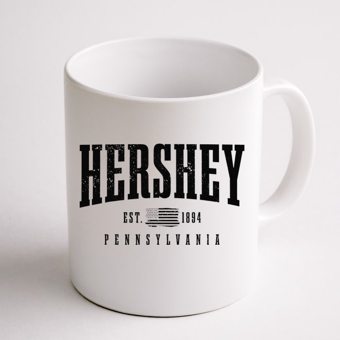 Hershey Pennsylvania Est. 1894 American Flag Patriotic Front & Back Coffee Mug