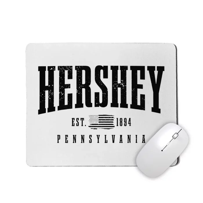 Hershey Pennsylvania Est. 1894 American Flag Patriotic Mousepad