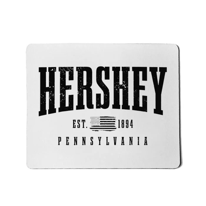 Hershey Pennsylvania Est. 1894 American Flag Patriotic Mousepad