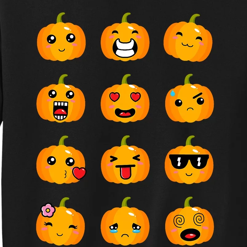 Halloween Pumpkins Emotions Cute Halloween Sweatshirt