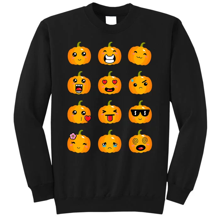 Halloween Pumpkins Emotions Cute Halloween Sweatshirt