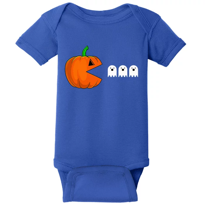 Halloween Pumpkin Eating Ghost Baby Bodysuit