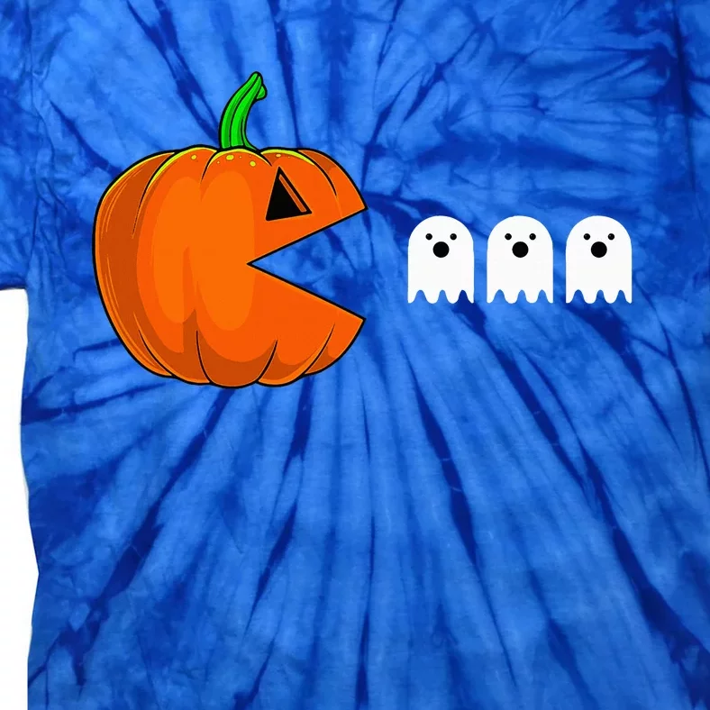 Halloween Pumpkin Eating Ghost Tie-Dye T-Shirt