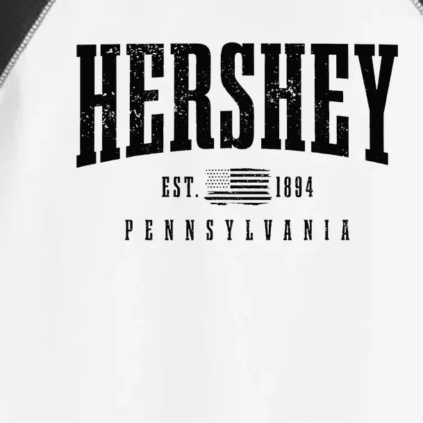 Hershey Pennsylvania Est 1894 American Flag Patriotic Toddler Fine Jersey T-Shirt