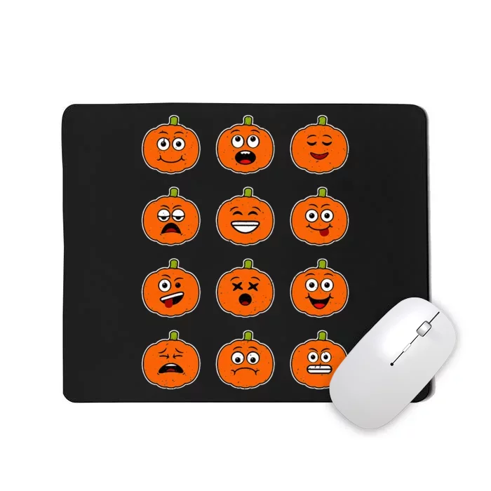 Halloween Pumpkins Emotions Guys Halloween Mousepad