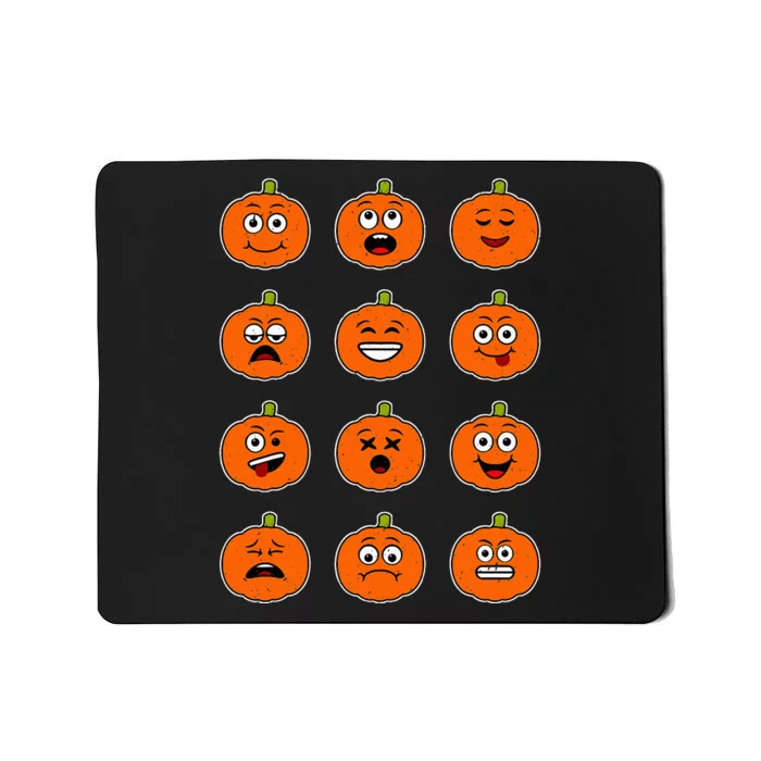 Halloween Pumpkins Emotions Guys Halloween Mousepad