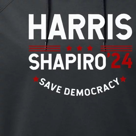 Harrisshapiro2024 President Election Performance Fleece Hoodie