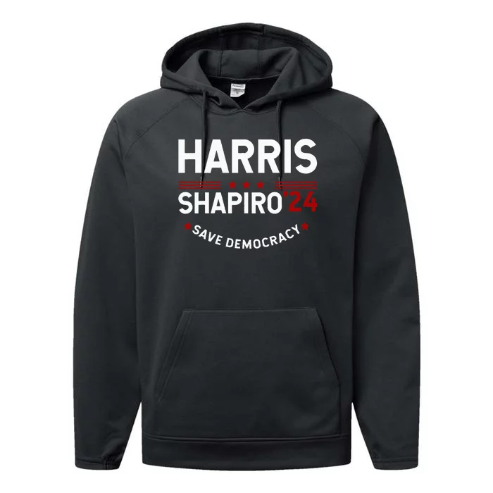 Harrisshapiro2024 President Election Performance Fleece Hoodie