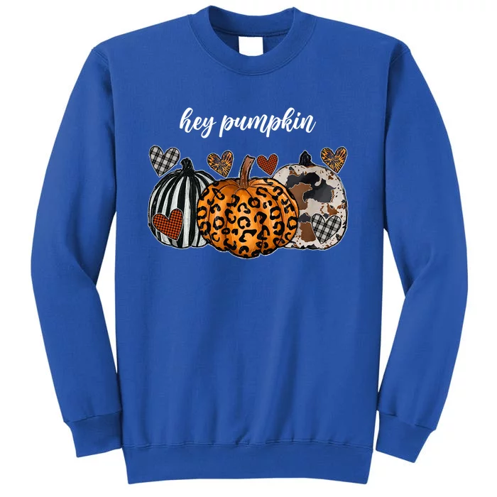 Hey Pumpkin Fall Season Gift Tall Sweatshirt