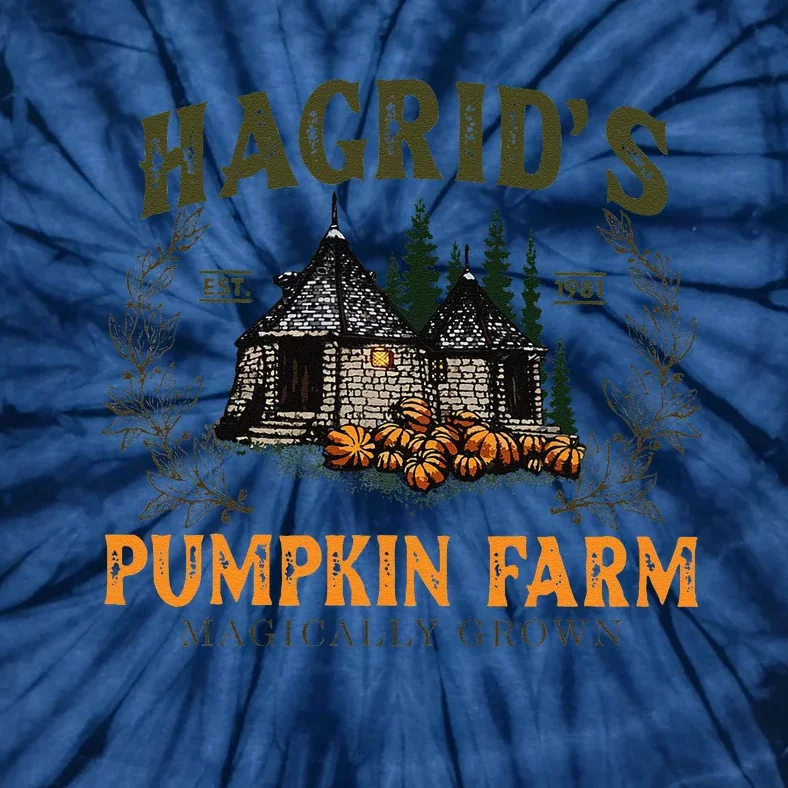 Hagrids Pumpkin Farm Magically Grown Halloween Spooky Season Gift Tie-Dye T-Shirt