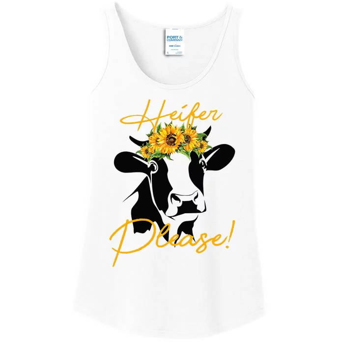 Heifer Please Funny Cow Heifer Ladies Essential Tank