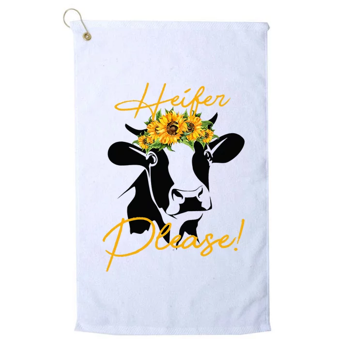 Heifer Please Funny Cow Heifer Platinum Collection Golf Towel