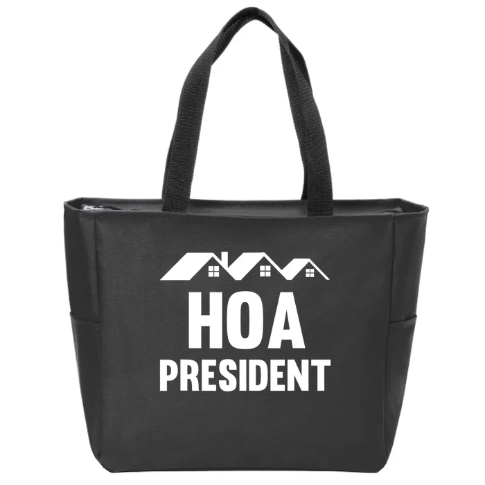 HOA President Funny Homeowners Association Zip Tote Bag