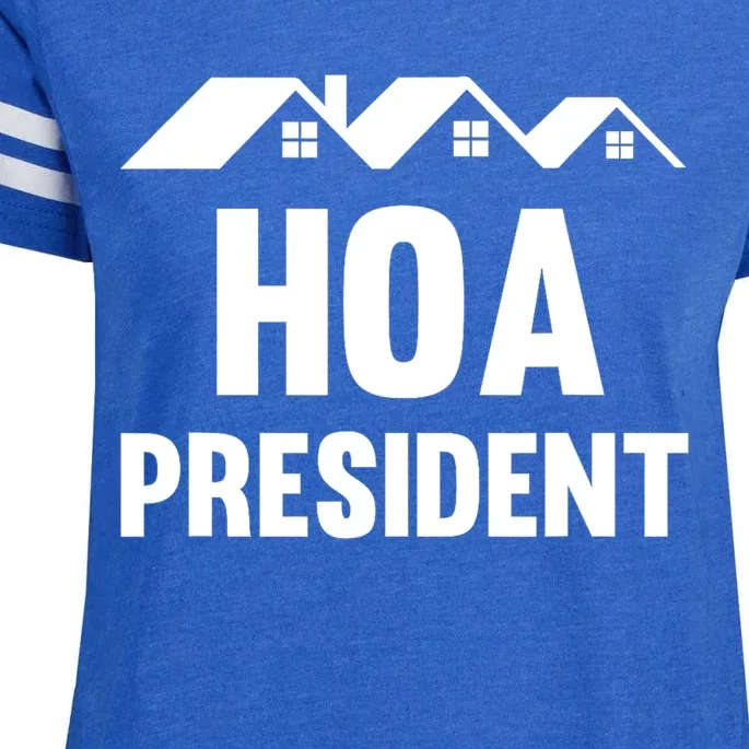 HOA President Funny Homeowners Association Enza Ladies Jersey Football T-Shirt