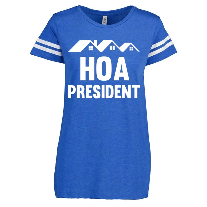 HOA President Funny Homeowners Association Enza Ladies Jersey Football T-Shirt