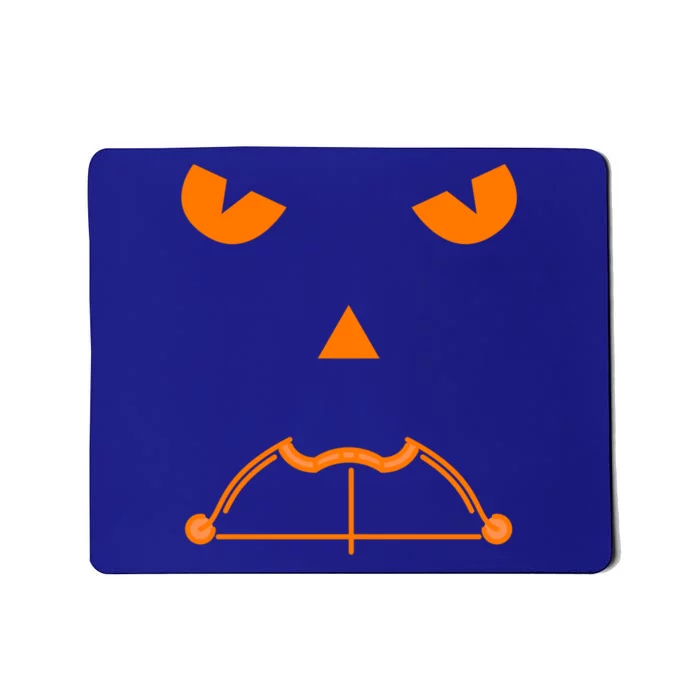 Halloween Pumpkin Face Recurve Bow Lovers Gift Archery Funny Gift Mousepad