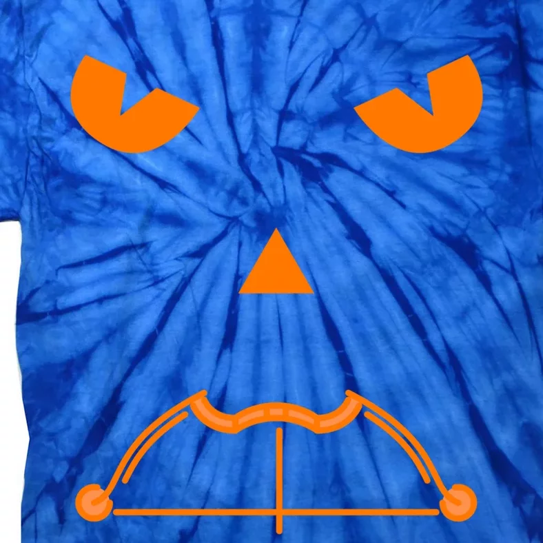 Halloween Pumpkin Face Recurve Bow Lovers Gift Archery Funny Gift Tie-Dye T-Shirt