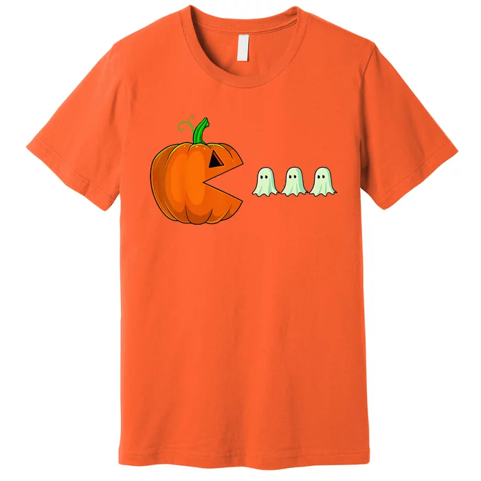 Halloween Pumpkin Funny Ghosts Premium T-Shirt