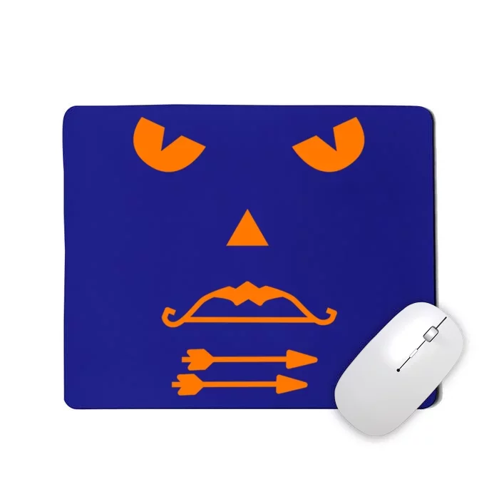 Halloween Pumpkin Face Recurve Bow Lovers Gift Archery Funny Gift Mousepad